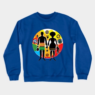 Family in the old lovely way Crewneck Sweatshirt